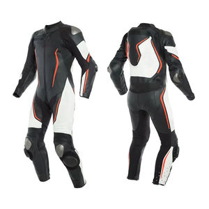 Traje de Motocicleta de Cuero Genuino Cómodo y de Diseño Único, Traje de Motocicleta de Cuero de Alta Calidad Resistente al Viento - Product Image 2