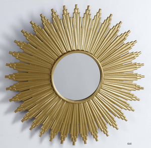 Modern Wall Mounted Metal Mirror Custom Made Gold Plated Handcrafted Border Eco-Friendly Restaurant Bathroom Mirror Supplied - Product Image 5