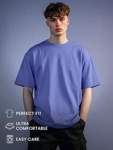 Camiseta Gráfica Personalizada con Lavado Ácido para Hombre, Estilo Vintage Oversize, Estampada 100% Algodón, Hombro Caído, Tallas Grandes, Verano - Product Image 2