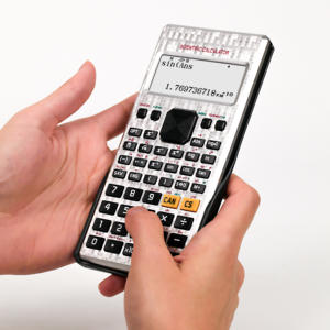 Pantalla personalizable multifuncional de <span class=keywords><strong>2</strong></span> líneas 12 dígitos 272 función calculadora científica electrónica para exámenes - Product Image 4