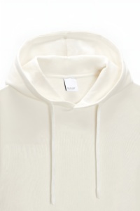 Sweat-shirt à manches courtes, coupe ample, avec capuche réglable et poche avant, finitions côtelées, vente en gros - Product Image 6