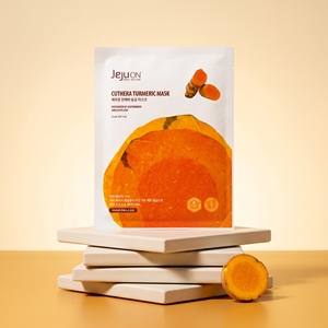Mascarilla Facial de Tencel con Cúrcuma de 4 Especies JEJUON, K-Beauty Coreana, Iluminadora, Hidratante, Antioxidante, Calmante, para Piel Sensible - Product Image 5