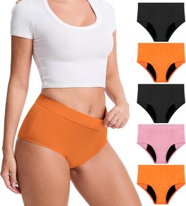 Culotte menstruelle personnalisée pour femme, anti-fuite, en coton doux, taille haute, réutilisable, absorbante, respirante, pour l'hygiène féminine - Product Image 1