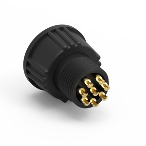 ขั้วต่อขนาด B 8 ขา ทำจากทองเหลือง พร้อมสายเคเบิล ป้องกันน้ำระดับ IP67 รองรับกระแสไฟ 5 แอมป์ ตัวเรือนทำจากไนลอน สำหรับใช้งานในอุตสาหกรรม - Product Image 2