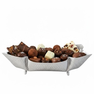 Elegante Bandeja de Chocolate Hecha a Mano, Estilo Moderno, Bandeja Dorada para Servir Postres, Perfecta para Bodas y Ocasiones Especiales, Mejor Precio - Product Image 2