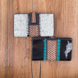 Étui de téléphone en cuir de vachette véritable avec pochette taillée à la main de style occidental, porte-monnaie de créateur à usages multiples, nouvelle collection - Product Image 4