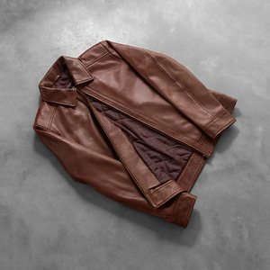 Inferno Brown Premium <b>Mens</b> Genuine Leather Jacket Stylish Durable High Quality Coat Factory Direct Wholesaler jacket for <b>men</b> - Product Image 2