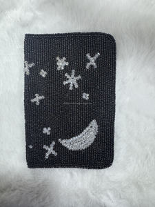 Funda para Pasaporte con Cuentas Hecha a Mano Estilo Bohemio de la India, Tarjetero Personalizado de PU, Cartera de Viaje, Guru Kirpa Export House - Product Image 6