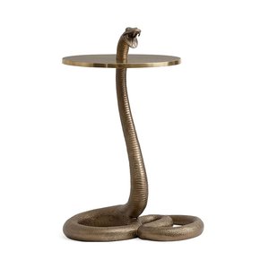 Decorative Bird Leg Drink <b>Table</b> Stone Top Metal Accent Modern Design Multi-Functional <b>Bar</b> <b>Table</b> for Living Room Bedroom Luxury - Product Image 4