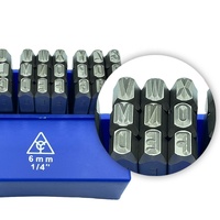 Jeu de poinçons à lettres allemandes 6 mm A-Z 27 pièces DIN 1451 Cr-V 6150 HRC 58-62 Qualité industrielle OEM/ODM Personnalisé Taïwan