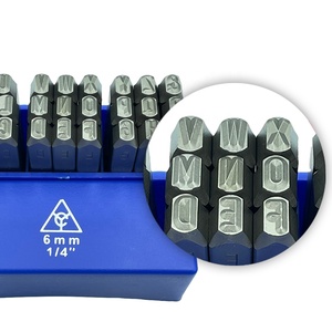 YOUNG CYCLE YC 614-6mm Juego completo de punzones metálicos de acero con letras alemanas, material Cr-V (6150) de alta calidad, 27 piezas/juego (A-Z y) - Product Image 3