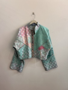 Assorted Lot Of Kantha Handmade <b>Jacket</b> Reversible Boho <b>Hippie</b> Style Quilted <b>Jacket</b> For Women - Product Image 4