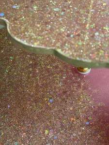 Super glam geode style <b>3</b> <b>tier</b> <b>cake</b> <b>stand</b> resin made - Product Image 2