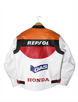 Jaket Balap Motor Kulit Sapi Zonda CE Level 2 untuk Pria/Perlengkapan Berkendara yang Disetujui untuk Balap Motor