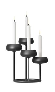 Lot de 3 bougeoirs faits à la main en métal doré Style royal de luxe Ins Design Cylindrique unique Décoration de Noël Autres bougies - Product Image 5