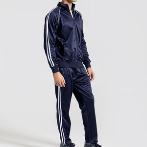 Winter Tracksuit <b>Set</b> Sportswear Two Piece Jogger Training Wear Breathable Outerwear Lightweight Stripes Drawstring Sweatsuits - Product Image 2