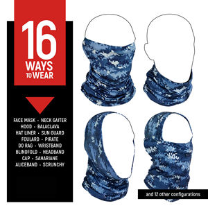 Cache-cou unisexe anti-UV, cagoule d'été, cache-visage, bandana sans couture avec logo personnalisé et design par sublimation - Product Image 2