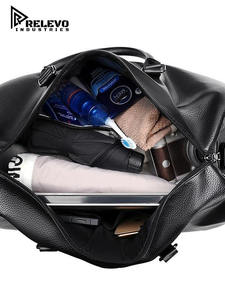 Bolsa de Viaje de Gran Capacidad, 50-70L, de Cuero Genuino, Estilo Personalizado, Diseño de Diseñador, Bolsa de Hombro Deportiva para Mujer y Hombre - Product Image 3