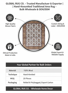 พรมลายสก็อตสไตล์เปอร์เซียทำมือจากผ้าไหม ป้องกันแบคทีเรีย กันลื่น เหมาะสำหรับห้องนั่งเล่น ห้องนอน พรมตกแต่ง พรมปูพื้นนุ่ม - Product Image 6