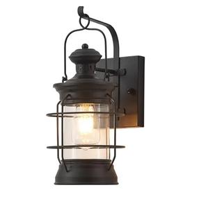 Lanterne murale extérieure, applique murale pour éclairage de porche, base E26, boîtier en aluminium et verre, étanche et lanterne d'extérieur - Product Image 2