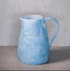 Carafe à eau créative en résine acrylique, dernier design, motif tourbillon abricot aquatique, cadeaux de Noël pour la cuisine, fêtes, polyrésines personnalisées - Product Image 1