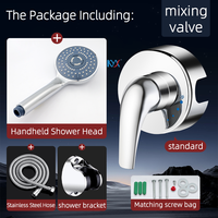 Ensemble de douche mural portable moderne en plastique de haute qualité et longue durée de vie avec jet doux pour usage familial quotidien