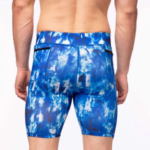 Pantalones Cortos de Compresión para Hombre, Diseño Estampado en Color Azul, Sin Costuras, de Secado Rápido, Alta Elasticidad, para Ciclismo y Running, Precio Económico, OEM - Product Image 3