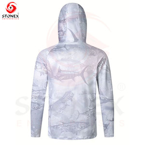 Sudadera con Capucha para Pesca, Protección Solar, 100% Poliéster o Mezcla de Poliéster y Spandex, Tipo de Tejido: Transpirable, Secado Rápido, M - Product Image 3