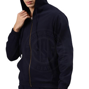 Sweats à capuche zippés de qualité supérieure pour tous les jours, design entièrement zippé avec tissu en mélange de coton doux. - Product Image 4