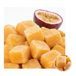 International Standard Vietnam Manufacturer Supply Big Sale IQF Frozen Fresh Passion Cube Packed in 1kg <b>Bag</b> - Product Image 1