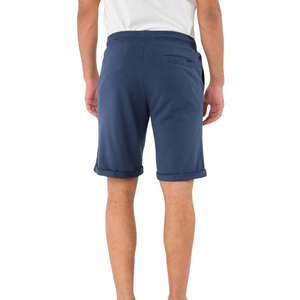 Custom <b>Mens</b> <b>Navy</b> Sweat <b>Shorts</b> Elastic Waist Drawstring Side Pockets Above Knee Casual Relaxed Fit Private Label Wholesale <b>Shorts</b> - Product Image 2