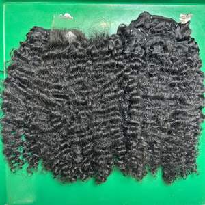 Hot Birman Curly Raw Virgin Hair Bundles de cheveux humains Super Double Drawn de qualité supérieure - Product Image 1