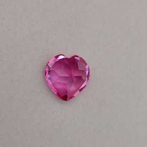 Zafiro Rosa Sintético en Forma de Corazón, Directo de Fábrica, Claridad Premium, Piedra para Joyería, Calidad de Exportación - Product Image 2