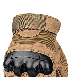 Stock High Quality Tan Waterproof Hunting Men Combat Tactical <b>Gloves</b> Winter Fleece Anti-Vibration Nylon Reinforced Cuff 26cm - Product Image 2