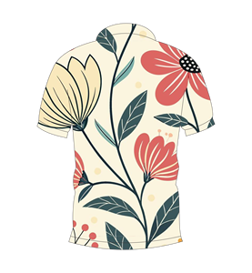 Camisa Polo con Estampado Floral para Hombre, Talla Grande, Manga Corta, Cuello Casual, Botones, Transpirable y Ligera - Product Image 2