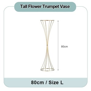 Modern Metal Floor Vase With <b>Artificial</b> <b>Flowers</b> For Wedding Decoration High Quality Design - Product Image 2
