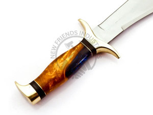 Nueva Edición Cuchillo Bowie de Hoja Fija Hecho a Mano de Acero J2, el Mejor Cuchillo de Caza con Hoja Ultra Afilada, Mango de Resina, Cuchillo de Supervivencia con Funda - Product Image 3