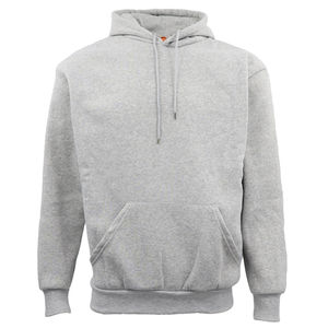 Sudadera con Capucha de Forro Polar Bordada para Invierno, 80% Algodón, 20% Poliéster, Cuello Cruzado, Hombros Caídos, Color Verde Polvo - Product Image 6
