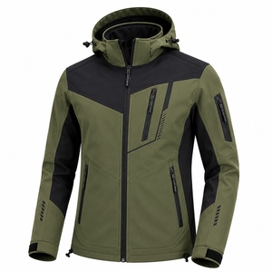 Chaqueta Softshell Unisex Personalizada, Ligera, Cortavientos, Impermeable, con Capucha y Bolsillos con Cremallera, para Deportes al Aire Libre y Trabajo - Product Image 6