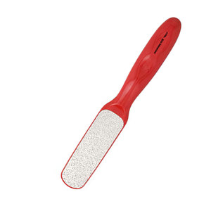 Lima de pies de níquel, grano grueso/medio, 1 unidad, herramienta duradera para eliminar callos de pedicura, para talones lisos y cuidado de los pies, color rojo - Product Image 2