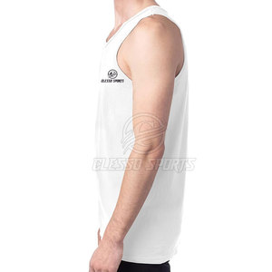 T-shirts sans manches pour hommes, style tendance, faible MOQ, tissu doux, nouveau design - Product Image 3