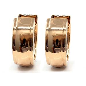 Pendientes de aro de diamante chapado en oro blanco de 18 quilates de alta calidad para mujer Close Back Wedding Entrega rápida - Product Image 4