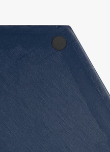 Navy Blue Hexagonal Serving <b>Tray</b> with Sleek Handles and Contemporary Design Ideal for Stylish Serving <b>Drinks</b> and Snacks - Product Image 4