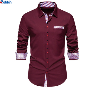 เสื้อเชิ้ตผู้ชายลำลองคุณภาพพรีเมียม พิมพ์ลายหลากสี แขนยาว ผ้าฝ้าย 100% ดีไซน์สวยหรู - Product Image 1
