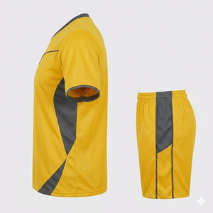 Venta al por Mayor de Camisetas de Fútbol Personalizadas con Cuello en V, Manga Corta, Cierre de Hebilla, Secado Rápido, 100% Poliéster para Hombre - Product Image 6