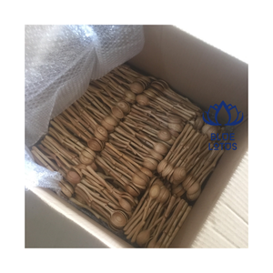 Cucharas de Madera Ecológicas al por Mayor, las Más Vendidas, de 5.8 Pulgadas, Cucharas Pequeñas para Miel, Mermelada y Condimentos, Solo Lavar a Mano, para Cocina - Product Image 1