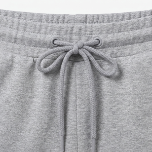 Shorts en molleton de coton pour femme à prix abordable, doux, respirants, avec taille élastique et cordon de serrage, décontractés, pour l'entraînement et le sport, avec poches - Product Image 4
