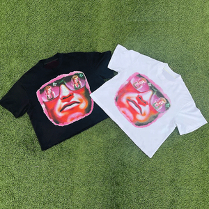 Custom Wholesale Manufacture Men's t Shirt High Quality Streetwear <b>Blank</b> T Shirt 250 Gsm Heavy <b>Weight</b> Print logo T Shirt for OEM - Product Image 5