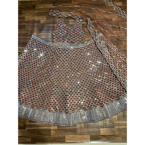 Magnifiques robes de soirée, élégantes lehenga choli avec dupatta pour les fêtes - Product Image 1