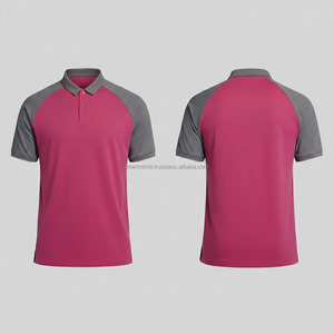 Camiseta de Golf para Hombre |   Camisa de Golf de Corte Estándar, Tejido de Punto Transpirable que Absorbe el Sudor, con Mangas Raglán y Botones Ocultos - Product Image 3